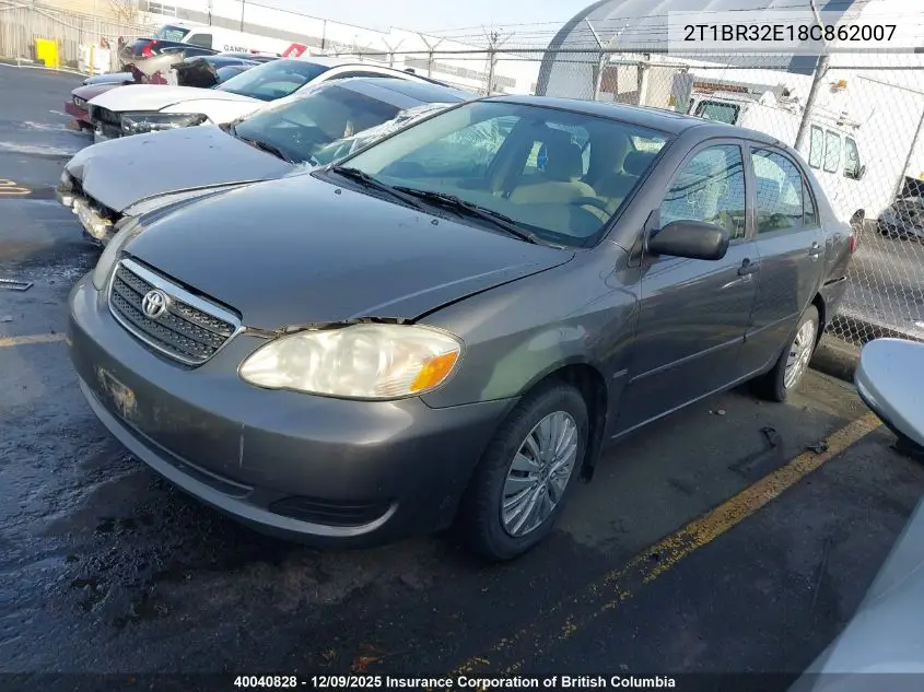 2T1BR32E18C862007 2008 Toyota Corolla Ce/Le/S