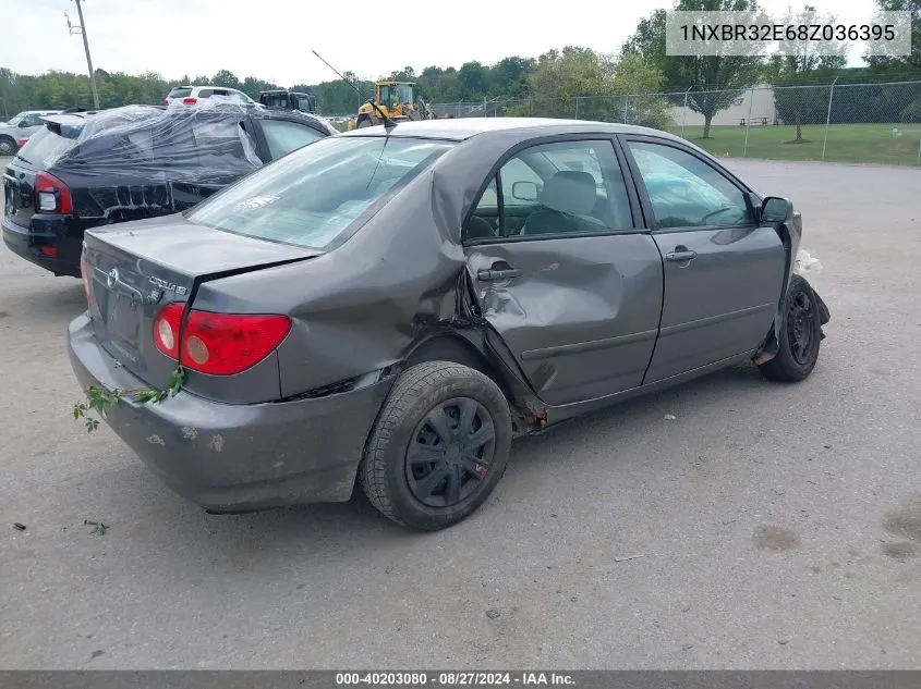 2008 Toyota Corolla Le VIN: 1NXBR32E68Z036395 Lot: 40203080