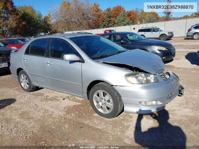 1NXBR32E38Z988870 2008 Toyota Corolla S