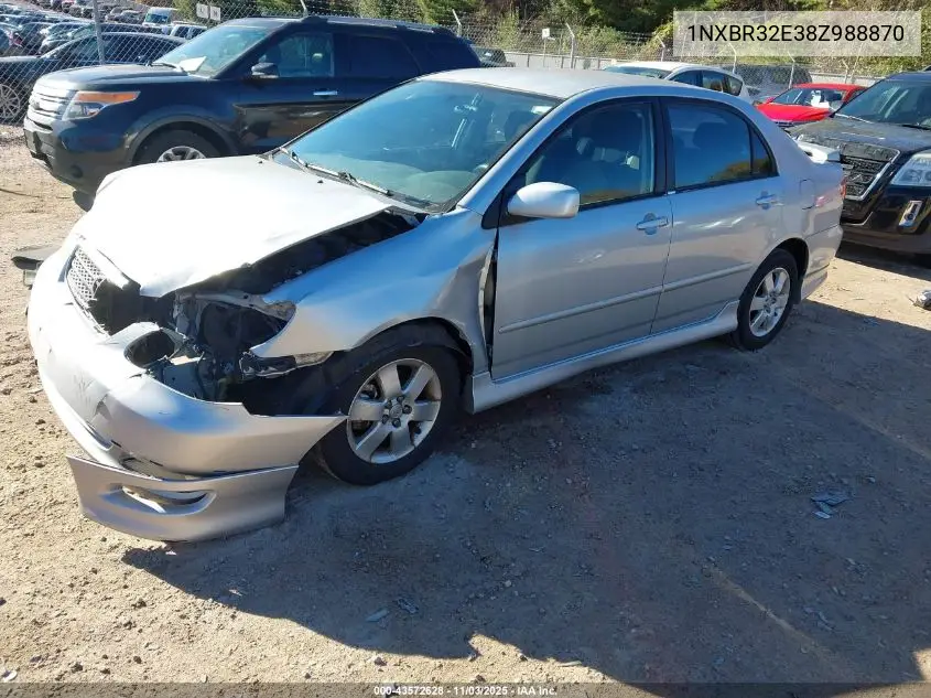 1NXBR32E38Z988870 2008 Toyota Corolla S
