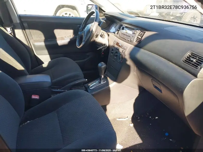 2T1BR32E78C936756 2008 Toyota Corolla S