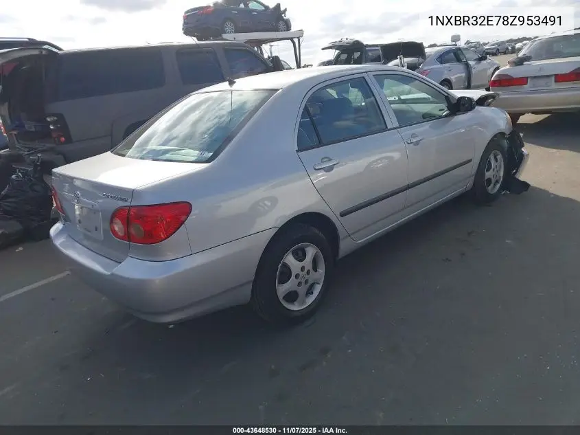 1NXBR32E78Z953491 2008 Toyota Corolla Ce