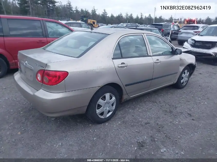 1NXBR32E08Z962419 2008 Toyota Corolla Ce
