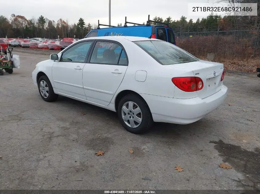 2T1BR32E68C921486 2008 Toyota Corolla Le