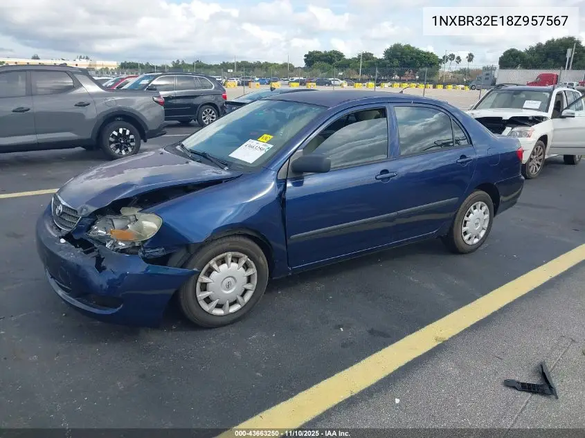 1NXBR32E18Z957567 2008 Toyota Corolla Ce