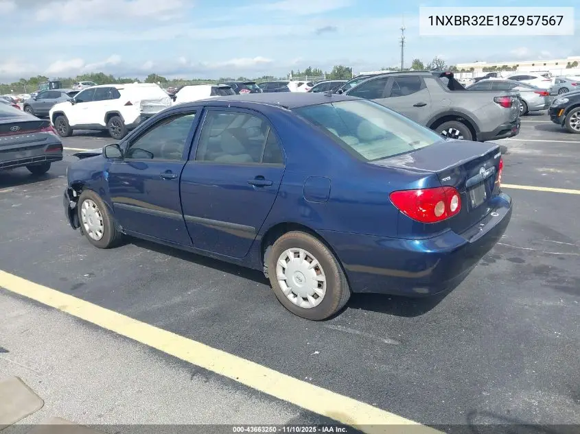 1NXBR32E18Z957567 2008 Toyota Corolla Ce