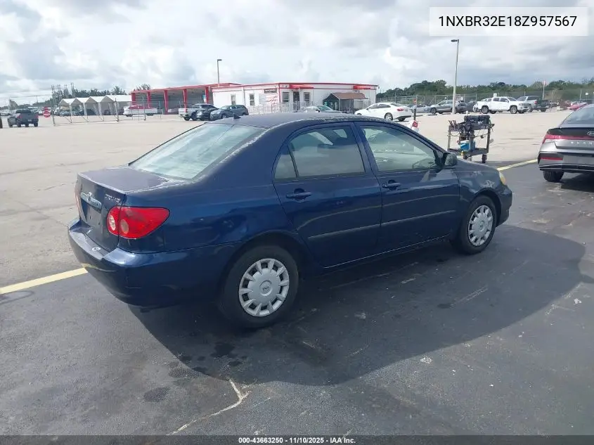 1NXBR32E18Z957567 2008 Toyota Corolla Ce