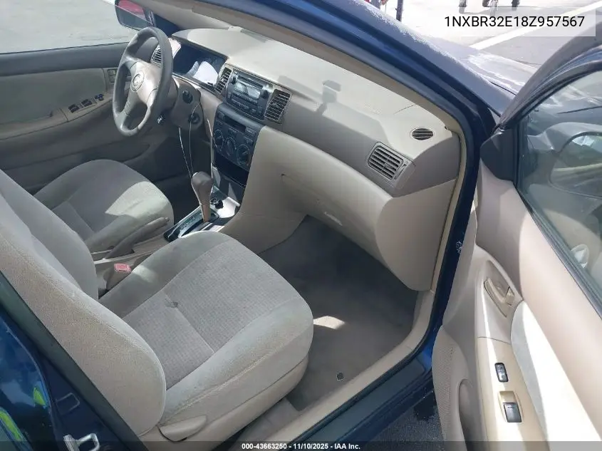 1NXBR32E18Z957567 2008 Toyota Corolla Ce