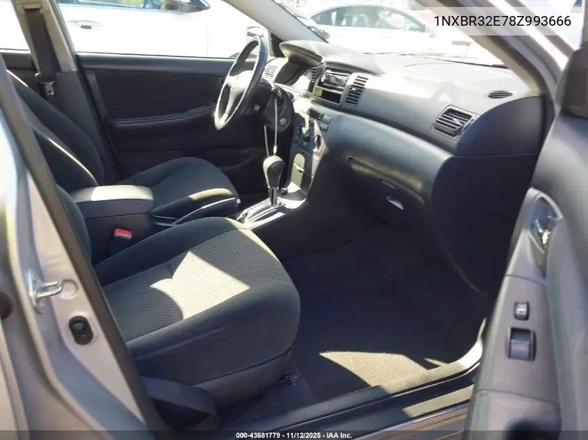 1NXBR32E78Z993666 2008 Toyota Corolla S