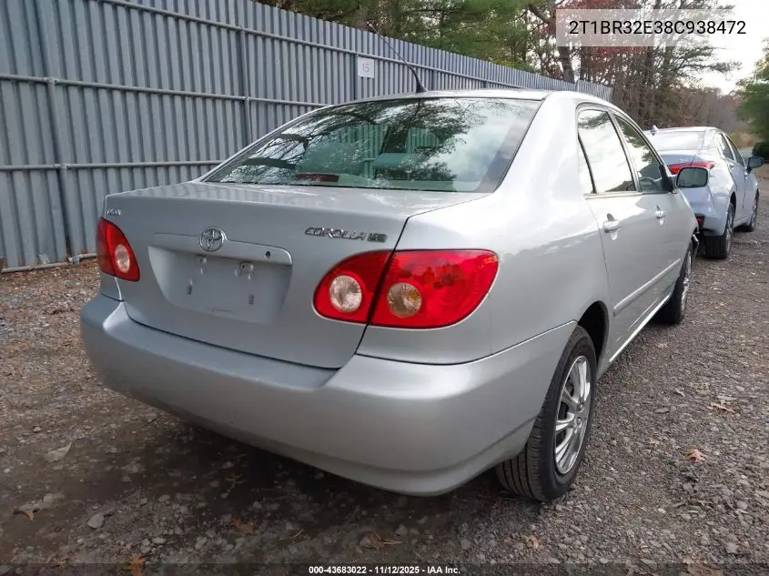 2T1BR32E38C938472 2008 Toyota Corolla Le
