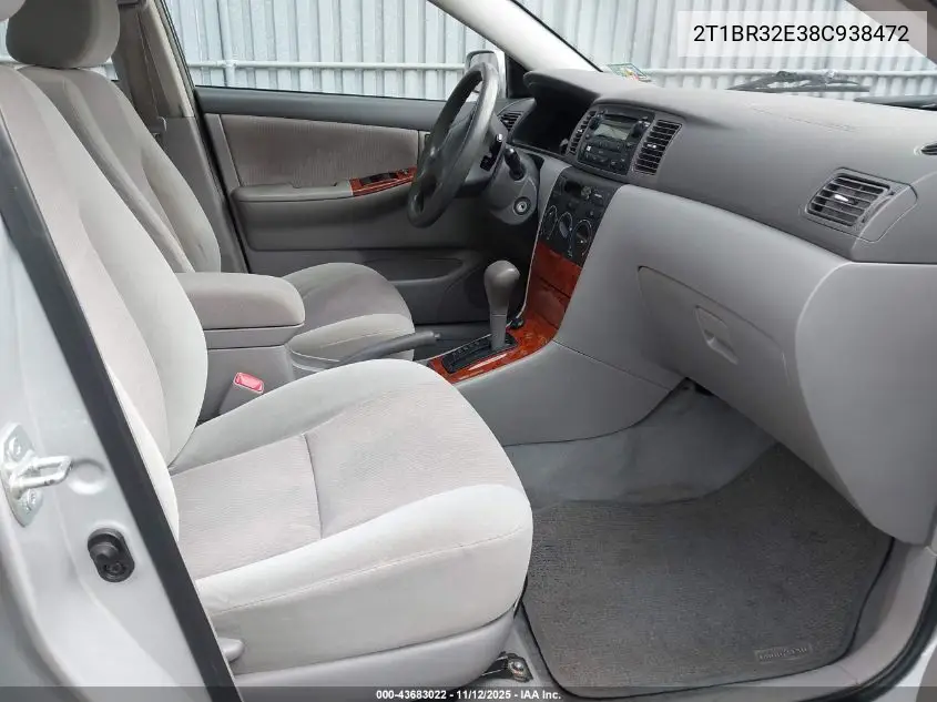 2T1BR32E38C938472 2008 Toyota Corolla Le