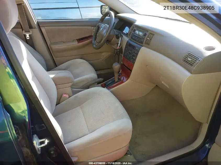 2T1BR30E48C938905 2008 Toyota Corolla Le