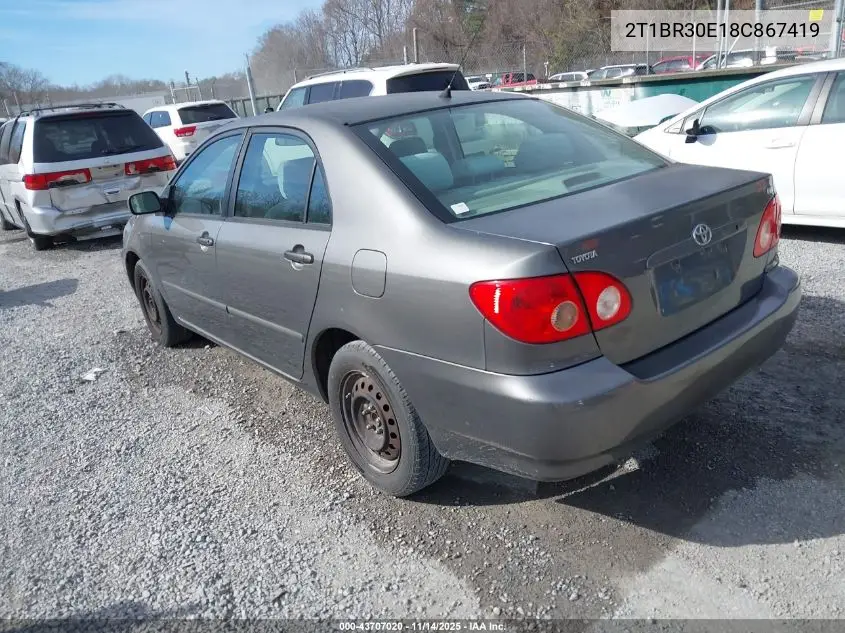 2T1BR30E18C867419 2008 Toyota Corolla Le