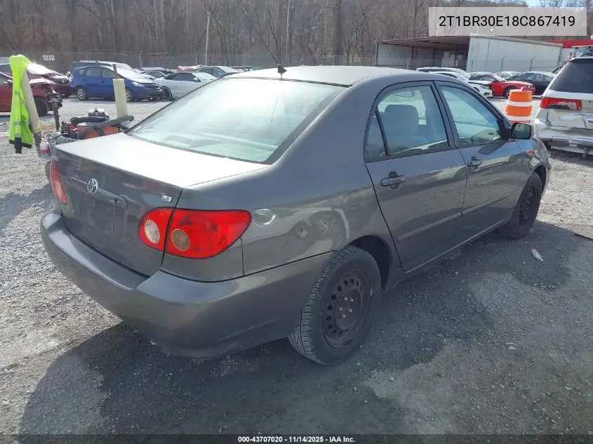 2T1BR30E18C867419 2008 Toyota Corolla Le