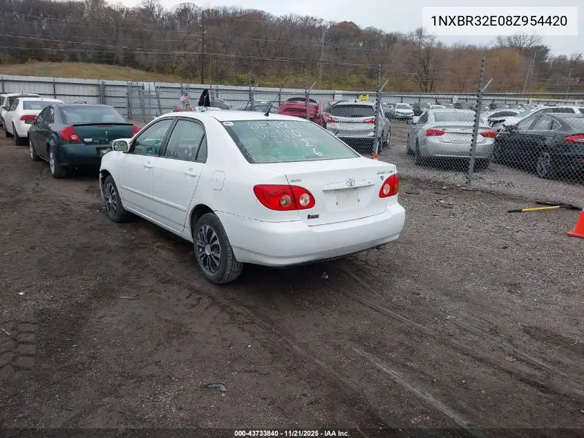 1NXBR32E08Z954420 2008 Toyota Corolla Le