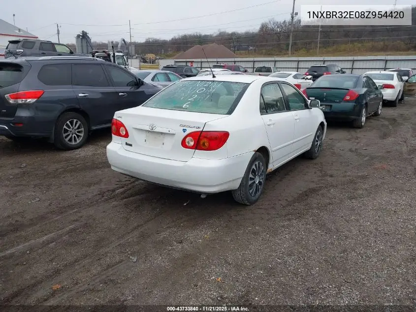 1NXBR32E08Z954420 2008 Toyota Corolla Le