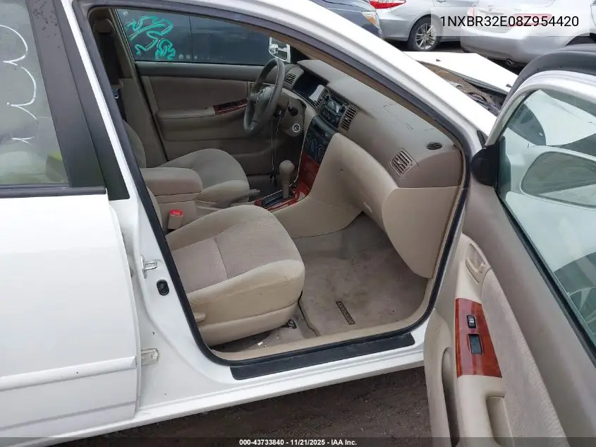 1NXBR32E08Z954420 2008 Toyota Corolla Le