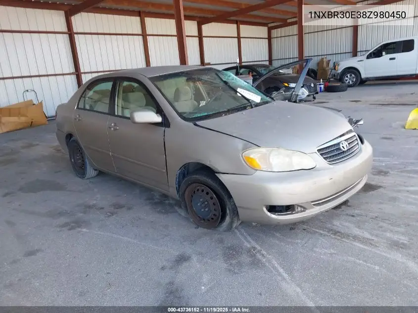1NXBR30E38Z980450 2008 Toyota Corolla Le