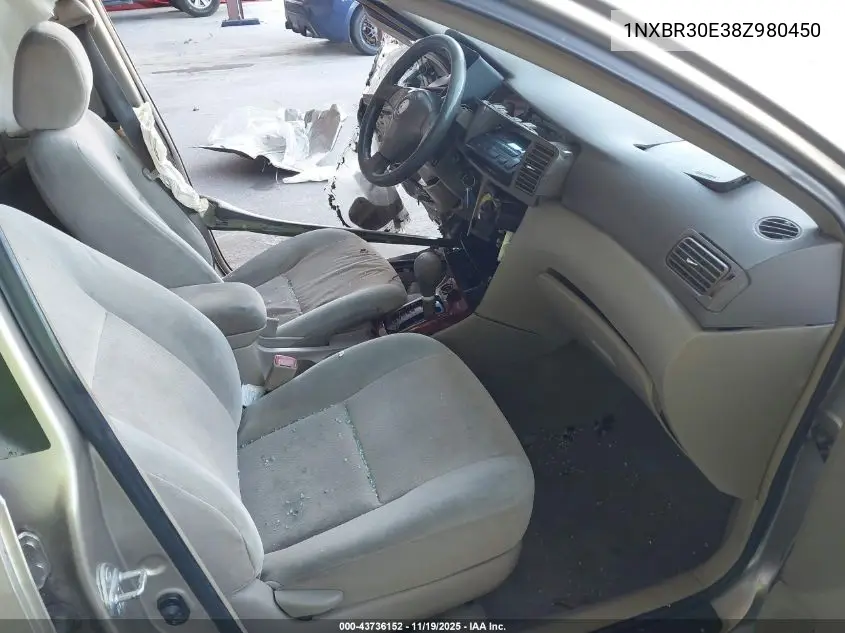 1NXBR30E38Z980450 2008 Toyota Corolla Le