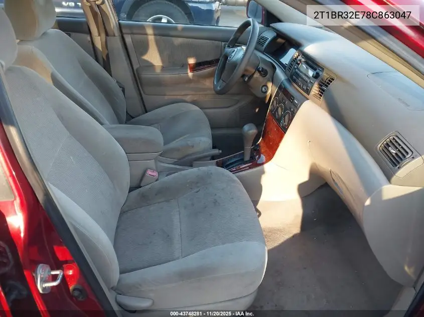2T1BR32E78C863047 2008 Toyota Corolla Le