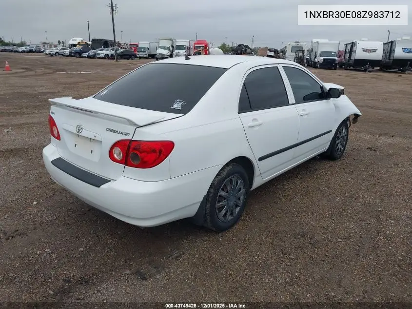 1NXBR30E08Z983712 2008 Toyota Corolla Ce