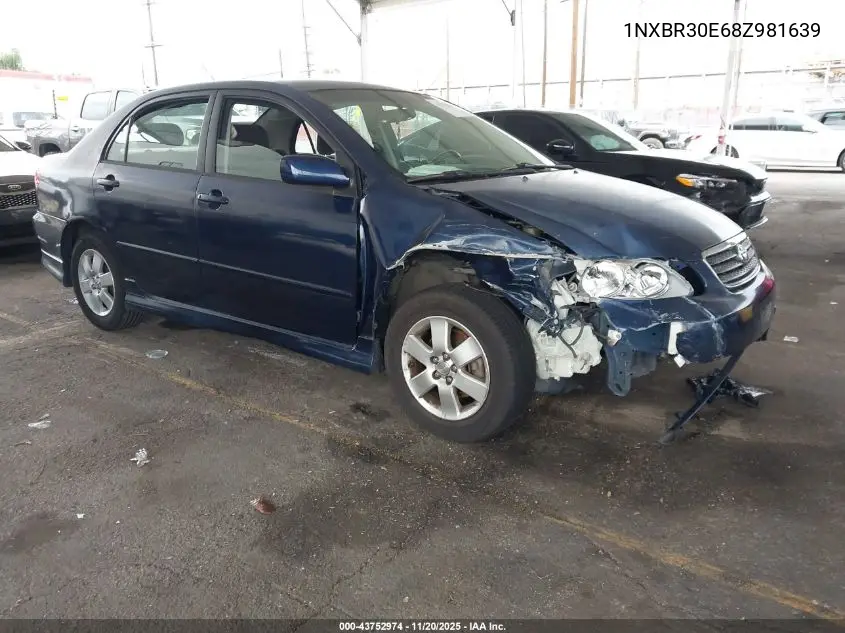 1NXBR30E68Z981639 2008 Toyota Corolla S