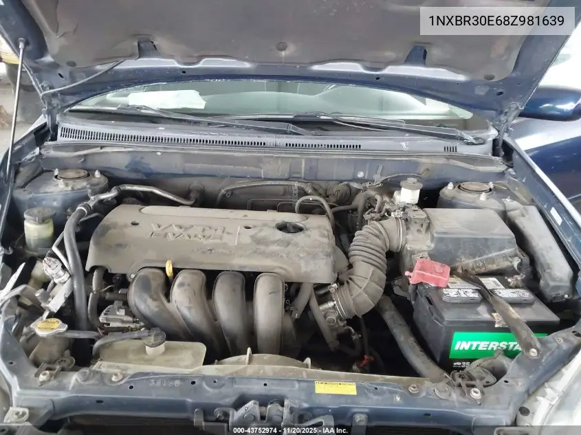 1NXBR30E68Z981639 2008 Toyota Corolla S