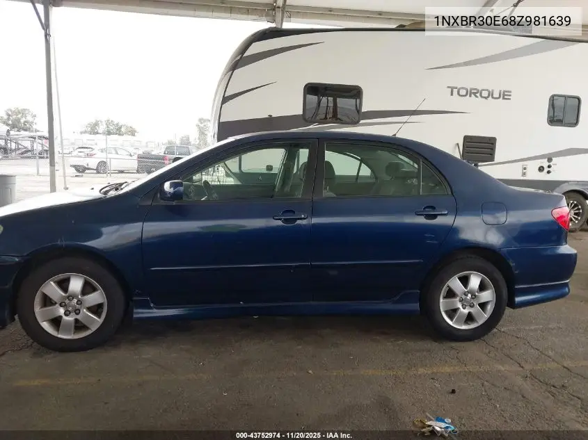 1NXBR30E68Z981639 2008 Toyota Corolla S