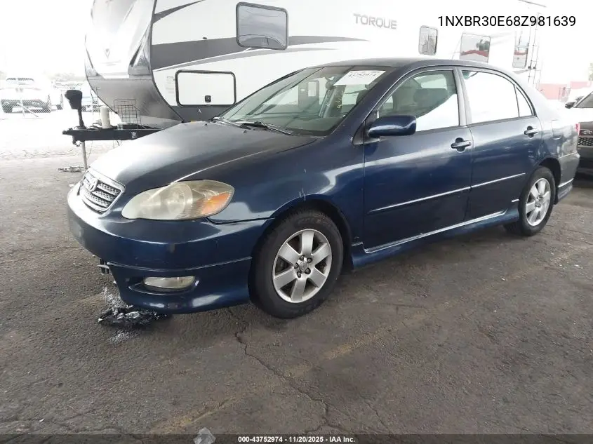 1NXBR30E68Z981639 2008 Toyota Corolla S