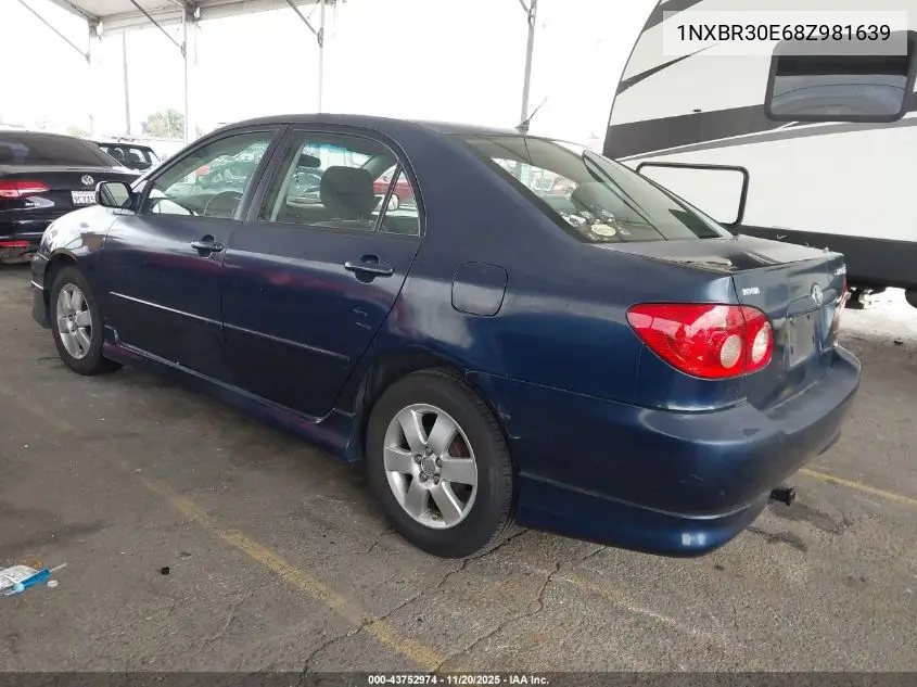 1NXBR30E68Z981639 2008 Toyota Corolla S