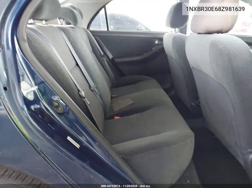 1NXBR30E68Z981639 2008 Toyota Corolla S