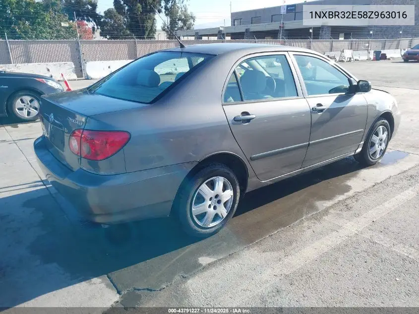 1NXBR32E58Z963016 2008 Toyota Corolla Ce