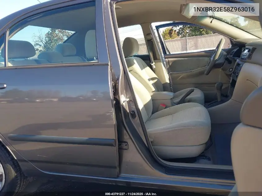 1NXBR32E58Z963016 2008 Toyota Corolla Ce