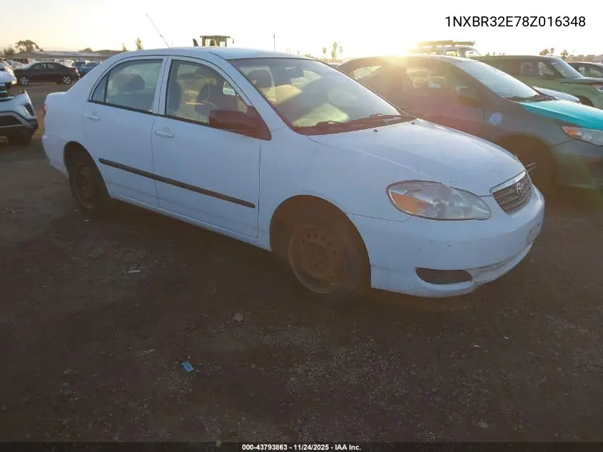 1NXBR32E78Z016348 2008 Toyota Corolla Ce