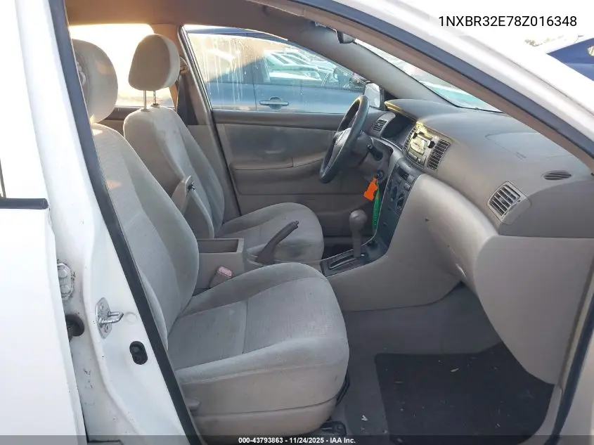 1NXBR32E78Z016348 2008 Toyota Corolla Ce