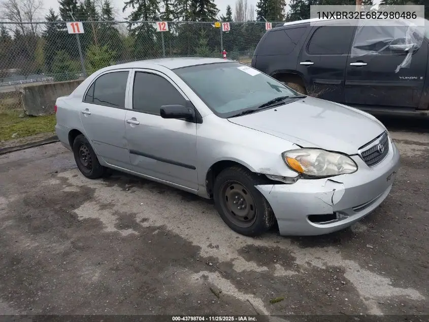 1NXBR32E68Z980486 2008 Toyota Corolla Ce