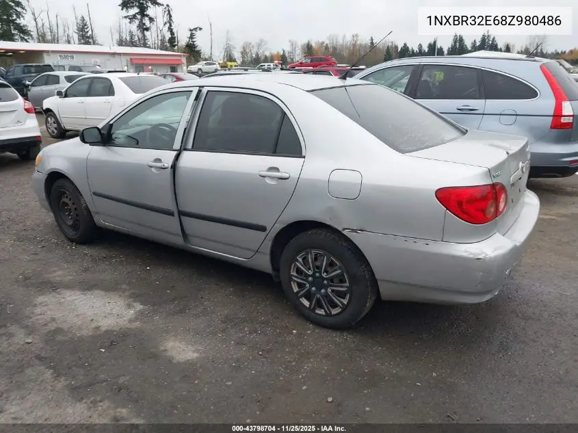 1NXBR32E68Z980486 2008 Toyota Corolla Ce