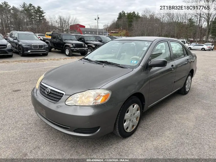 2T1BR32E18C917765 2008 Toyota Corolla Ce