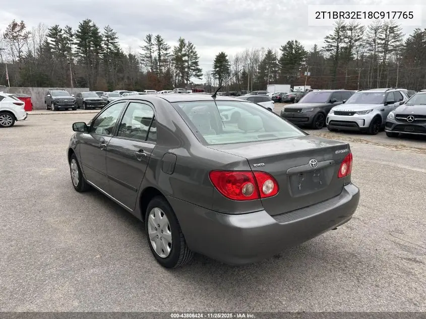 2T1BR32E18C917765 2008 Toyota Corolla Ce