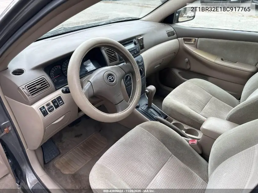 2T1BR32E18C917765 2008 Toyota Corolla Ce
