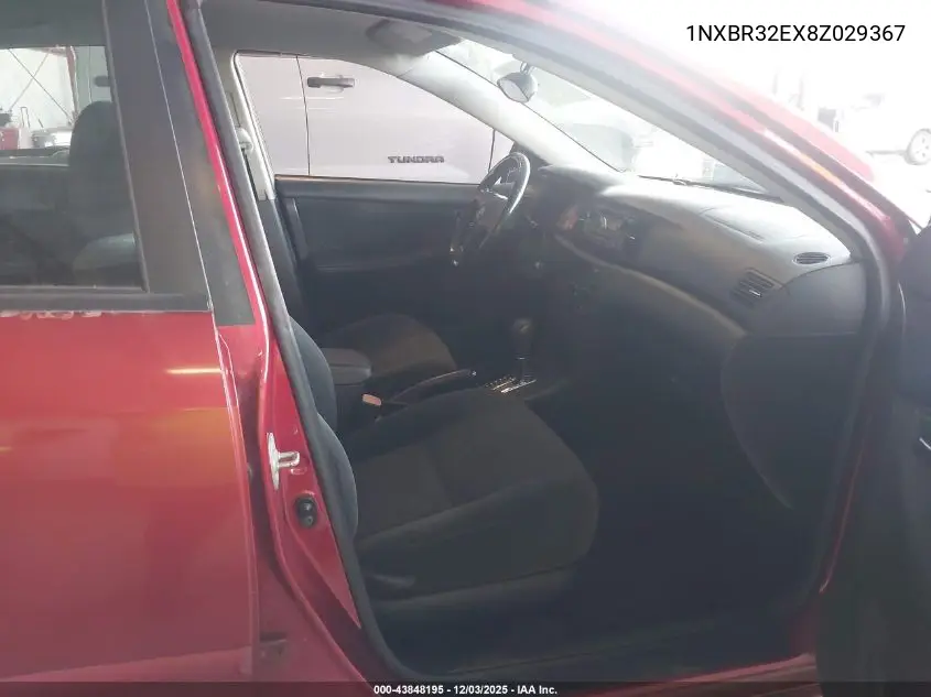 1NXBR32EX8Z029367 2008 Toyota Corolla S