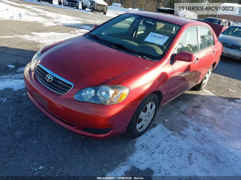 2T1BR30E48C910022 2008 Toyota Corolla Le