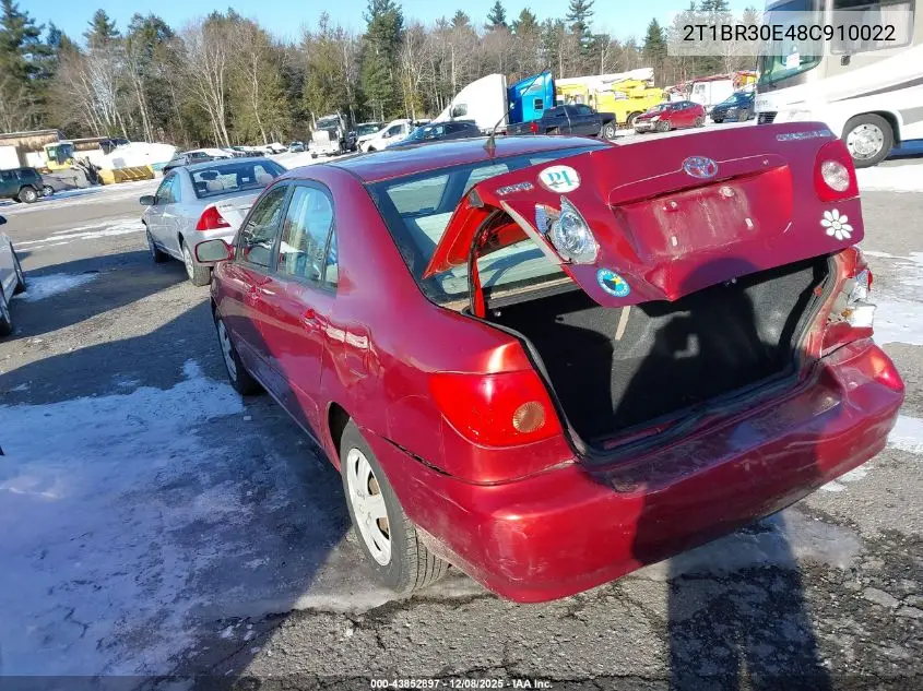 2T1BR30E48C910022 2008 Toyota Corolla Le