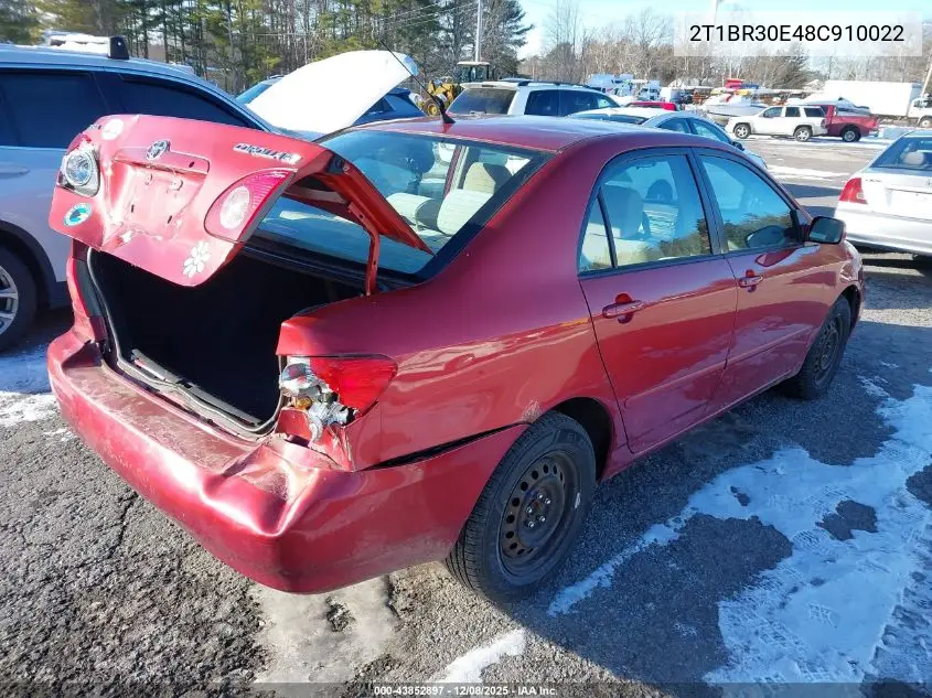 2T1BR30E48C910022 2008 Toyota Corolla Le