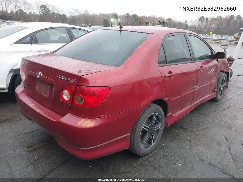 1NXBR32E58Z962660 2008 Toyota Corolla S