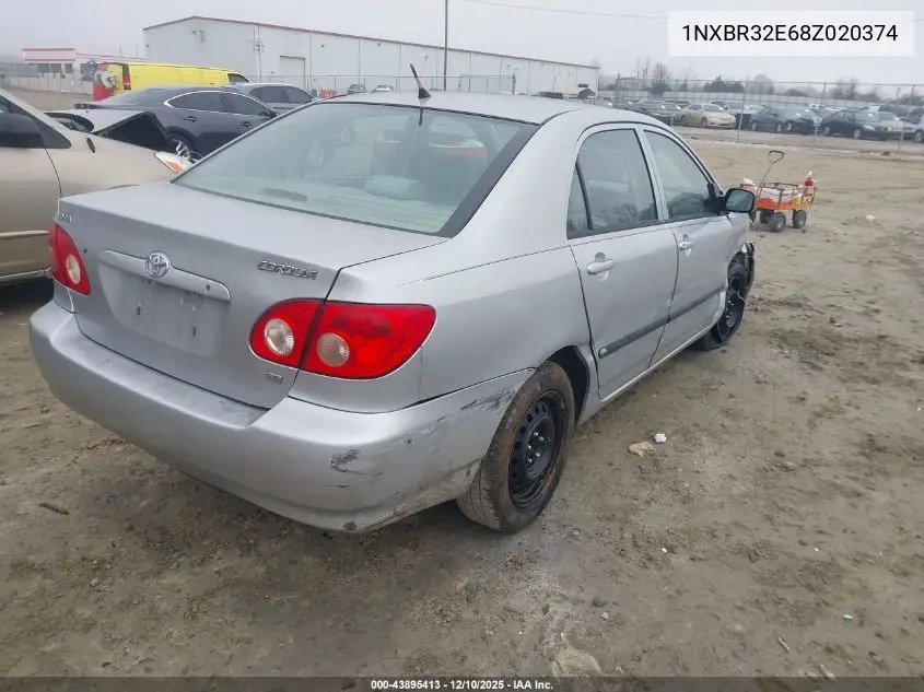 1NXBR32E68Z020374 2008 Toyota Corolla Ce