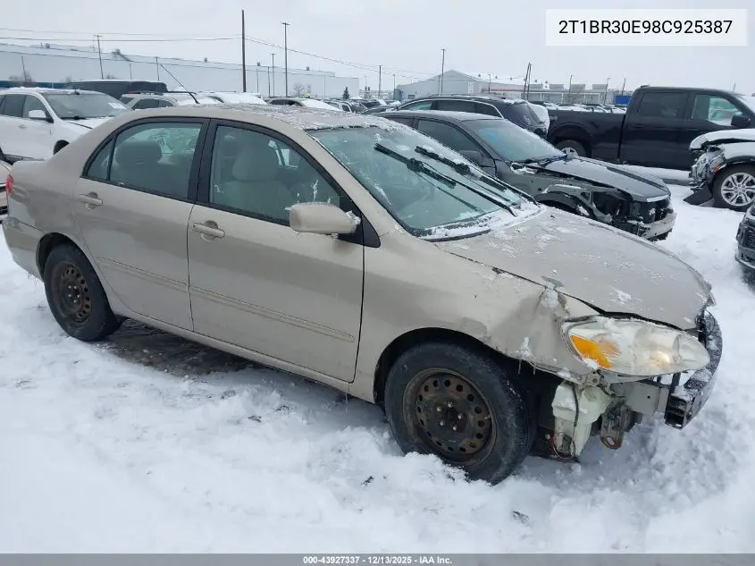 2T1BR30E98C925387 2008 Toyota Corolla Le