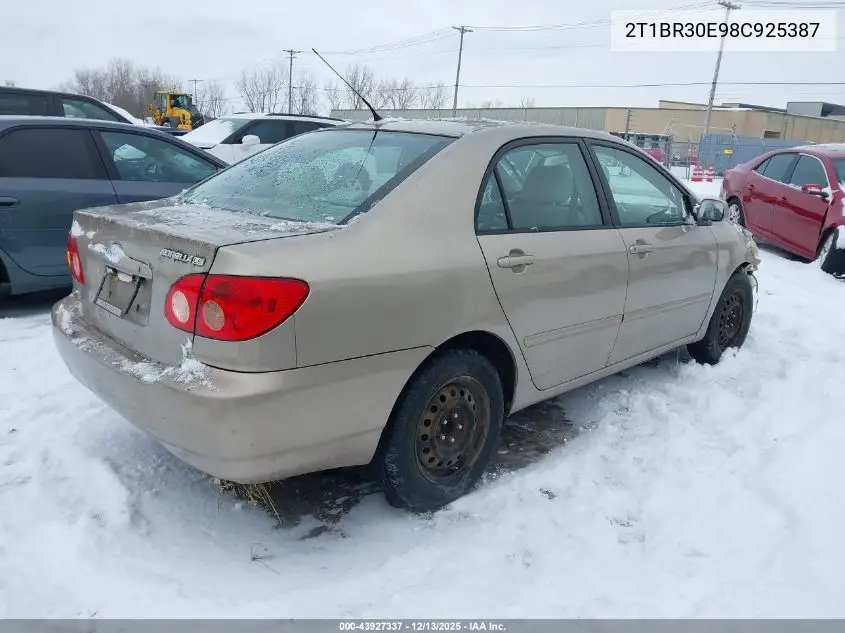 2T1BR30E98C925387 2008 Toyota Corolla Le
