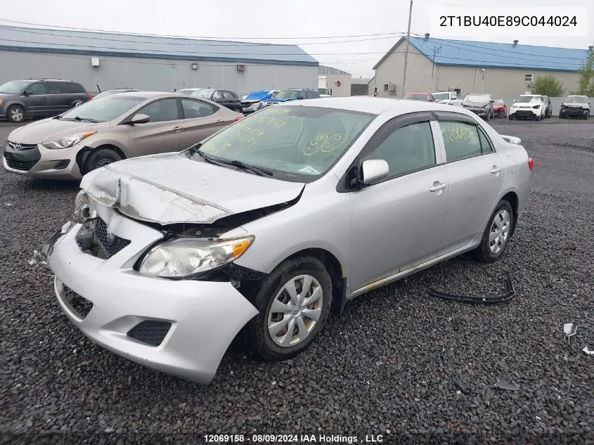 2009 Toyota Corolla VIN: 2T1BU40E89C044024 Lot: 12069158