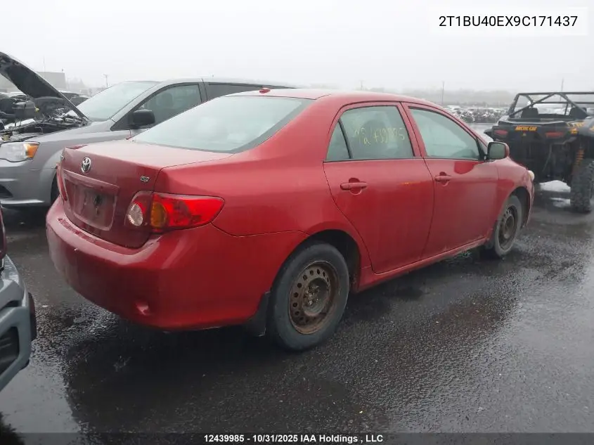 2T1BU40EX9C171437 2009 Toyota Corolla S/Le/Xle